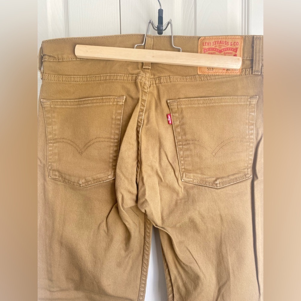 Levi’s 513 Men Yellow Jeans 32*32 - Picture 3 of 10